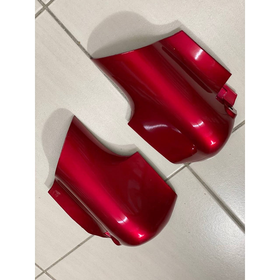 COVERSET YAMAHA LAGENDA SRL 110Z MERAH DRMK MADE IN MALAYSIA SIAP TAMPAL STICKER M SEKI VERSION