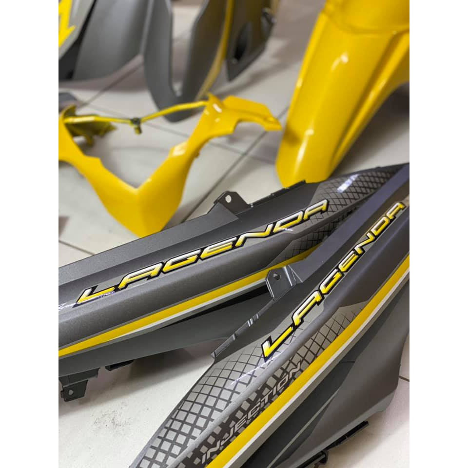 COVERSET BODYSET ORIGINAL HLY SET LAGENDA SRL 115 / 115Z Fi FUEL INJECTION KUNING GREY MATT YELLOW ORIGINAL HLY SET