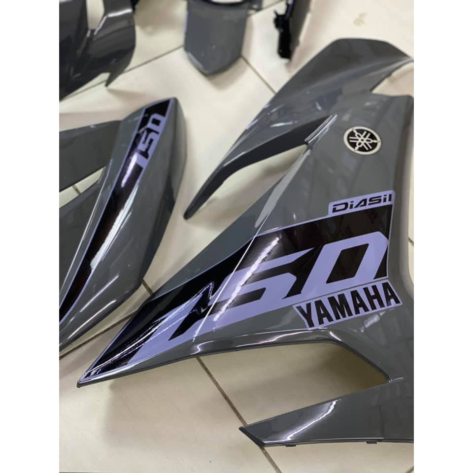 COVERSET BODYSET OEM SET Y Y15 Y15ZR YSUKU V1 V2 SNIPER GP GREY 2021 DESIGN COLOUR - ORIGINAL EQUIPMENT MANUFACTURER