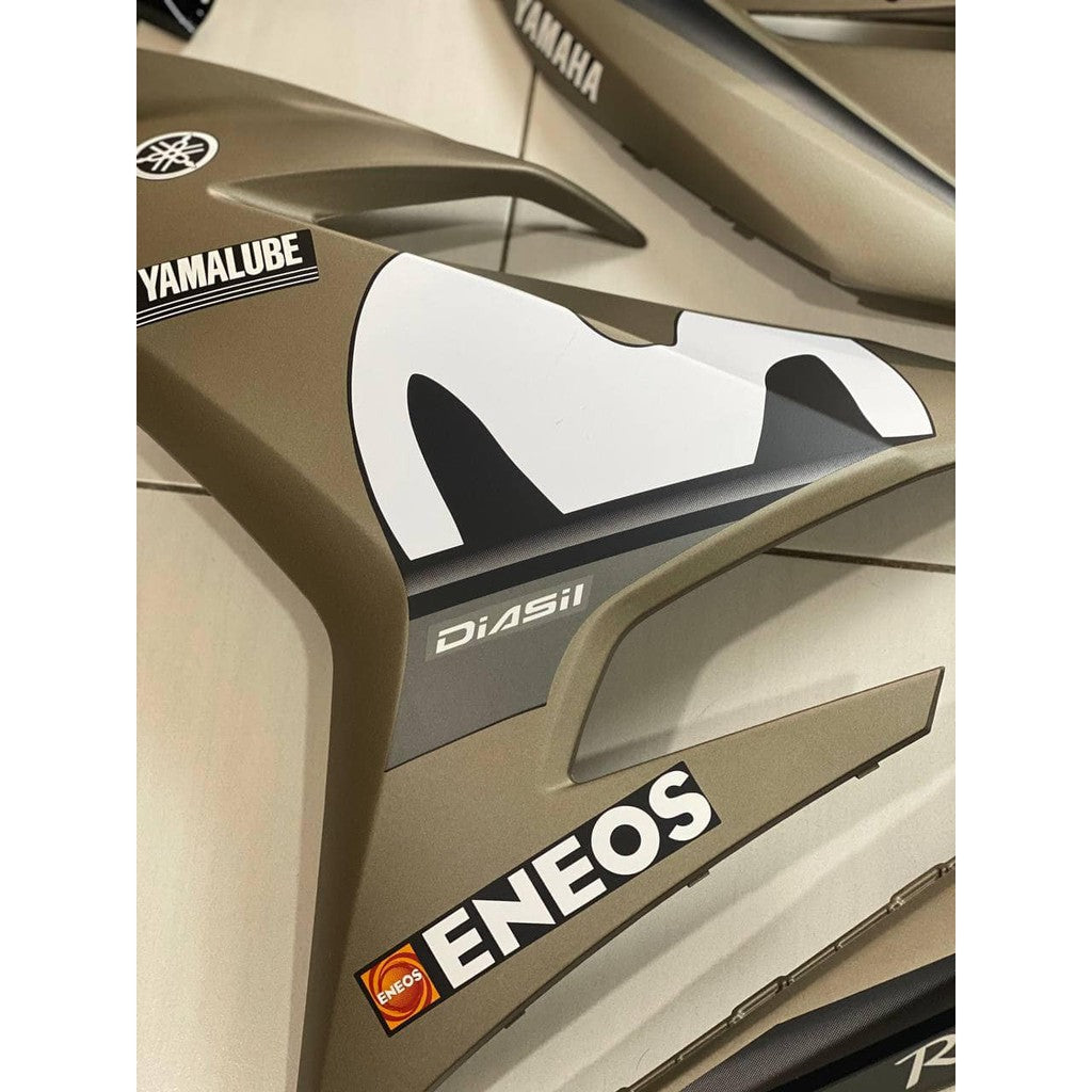 COVERSET Y15ZR Y15 YSUKU V1 V2 MOVISTAR M PUTIH TITANIUM MATT 2021 PREMIUM EDITION BODYSET ORIGINAL VELOZI M3