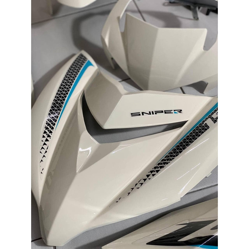 COVERSET Y15ZR V1 V2 SNIPER CREAMY WHITE BLACK 2021 Y15 YSUKU  V2 NEW ORIGINAL VELOZI SIAP TANAM S12