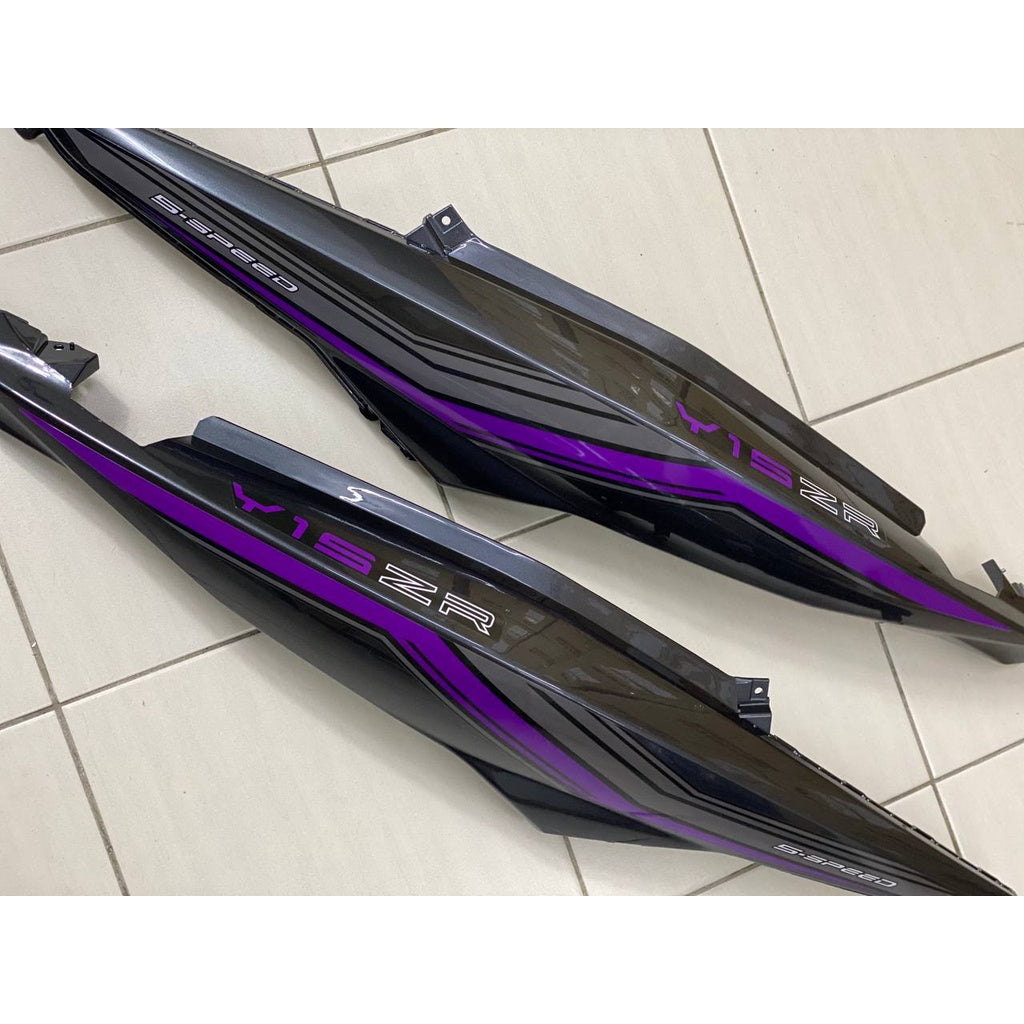 COVERSET Y15ZR V1 V2 SD16 PURPLE GREY PATTERN LINE PREMIUM COVERSET BODYSET Y15ZR Y15 YSUKU VELOZI TANAM