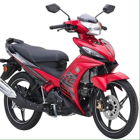 COVERSET BODYSET YAMAHA HLY LC V4 V5 MERAH RED BLACK SIAP TAMPAL – ORIGINAL GENUINE YAMAHA FREE EMBLEM TIMBUL