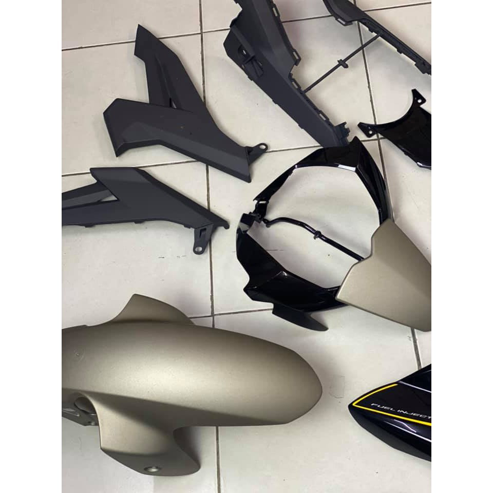 COVERSET BODYSET YAMAHA Y Y15 Y15ZR V2 DARK GREY EXCITER RC YELLOW 2020 – SET ORIGIAL HONG LEONG YAMAHA
