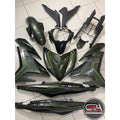 COVERSET Y15ZR V1 V2 V3 ARMY GREEN ( LUMUT ) SD16 PATTERN LINE PREMIUM COVERSET BODYSET Y15ZR Y15 YSUKU VELOZI TANAM