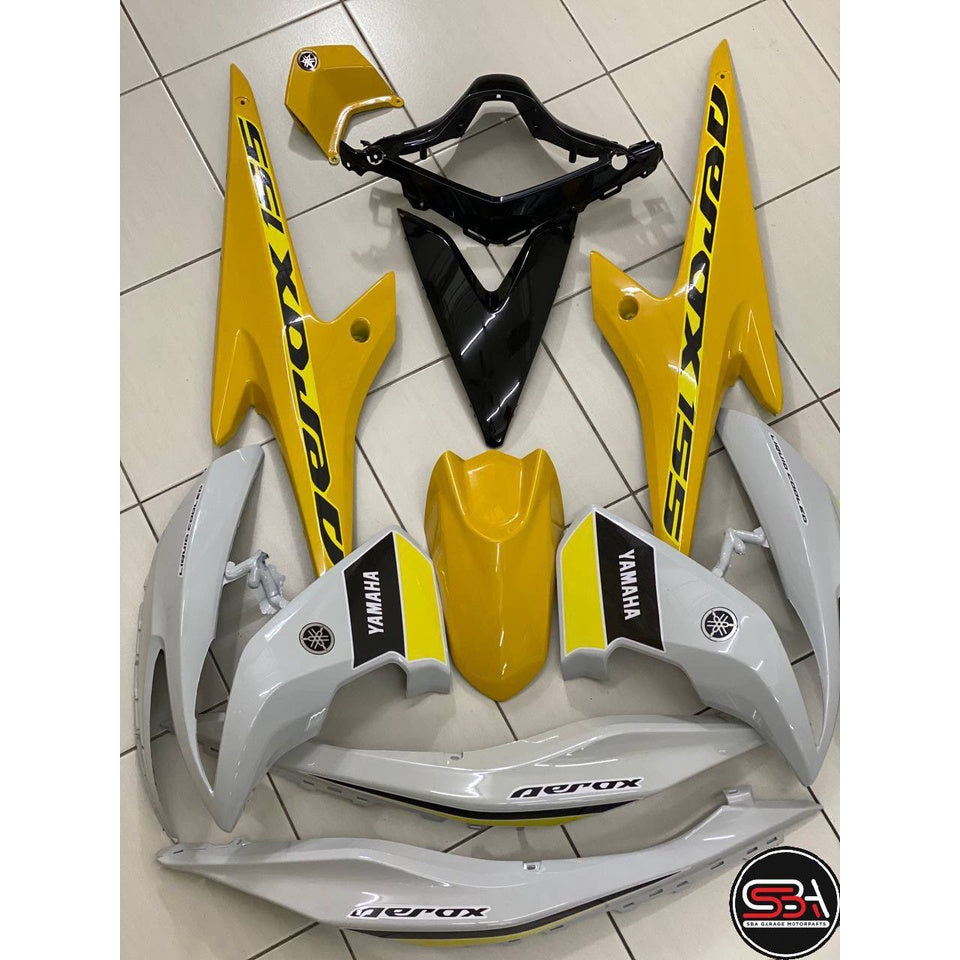 COVERSET NVX 155 V1 YELLOW KUNING ANNIVERSARY 60TH ORIGINAL EQUIPMENT MANUFACTURED OEM SIAP TANAM