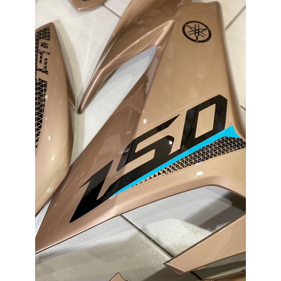 COVERSET Y15ZR V1 V2 SNIPER TITANIUM PEACH MATELIC 2021 Y15ZR Y15 YSUKU  V2 NEW ORIGINAL VELOZI SIAP TANAM