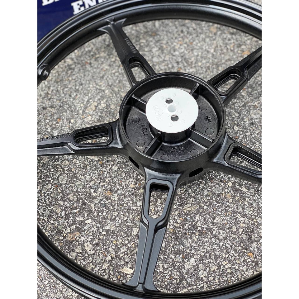 SPORT RIM BMW ENKEI DOCTOR 160 X 160 X 17 HITAM KILAT 5 BATANG ORIGINAL GENIUNE 125ZR 125Z SPORTRIM + BEARING COMPLETE