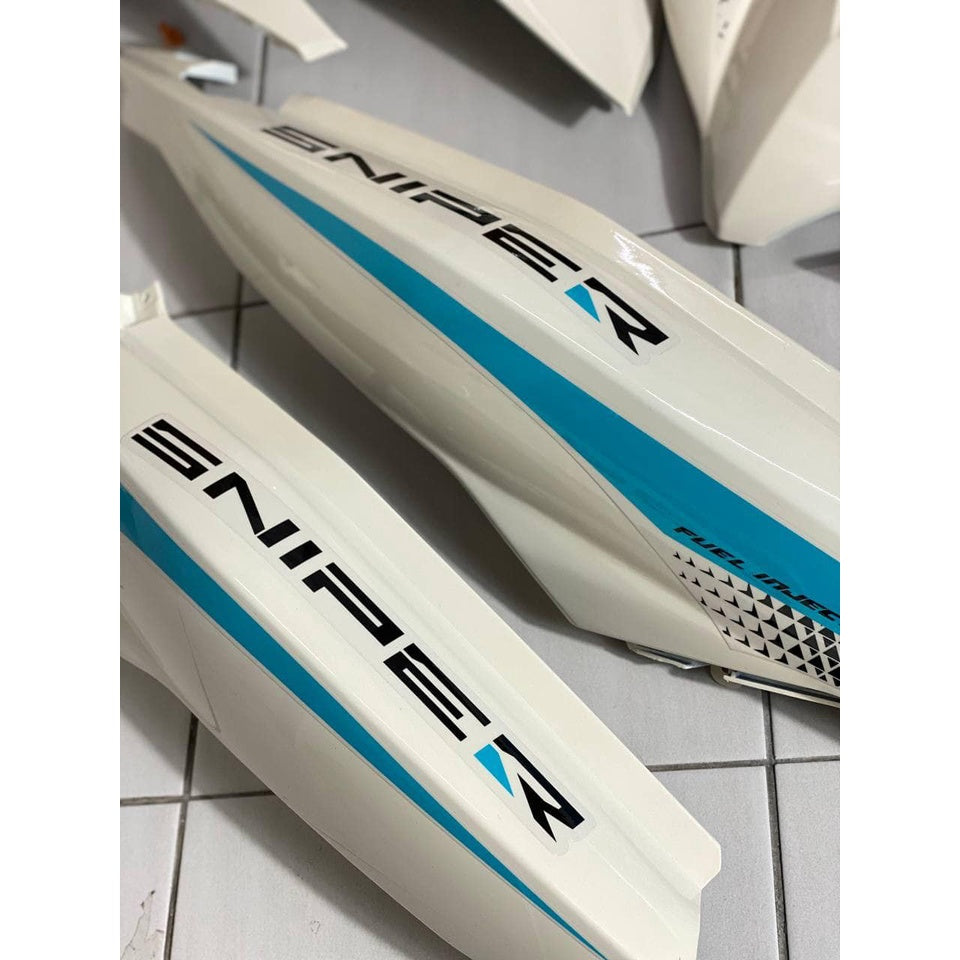 COVERSET Y15ZR V1 V2 SNIPER CREAMY WHITE BLACK 2021 Y15 YSUKU  V2 NEW ORIGINAL VELOZI SIAP TANAM S12