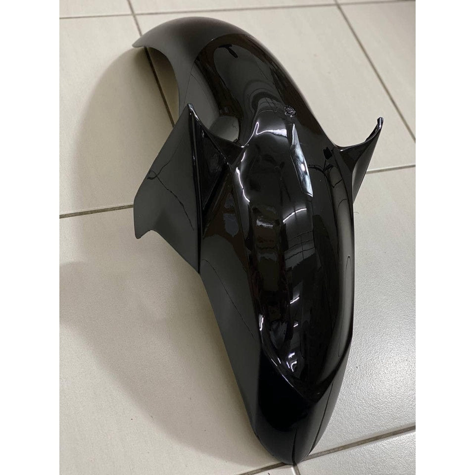 COVERSET LC LC135 V1 THAI DESIGN SPARK BLACK HITAM 2022 YAMAHA OEM ORIGINAL EQUIPMENT STRIPE TANAM CLEAR 2K