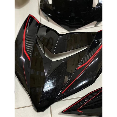 COVER SET Y15ZR V1 V2 MATELIC BLACK - RC MERAH COVERSET PREMIUM EDITION BODYSET Y15ZR Y15 YSUKU  V2 NEW ORIGINAL VELOZI