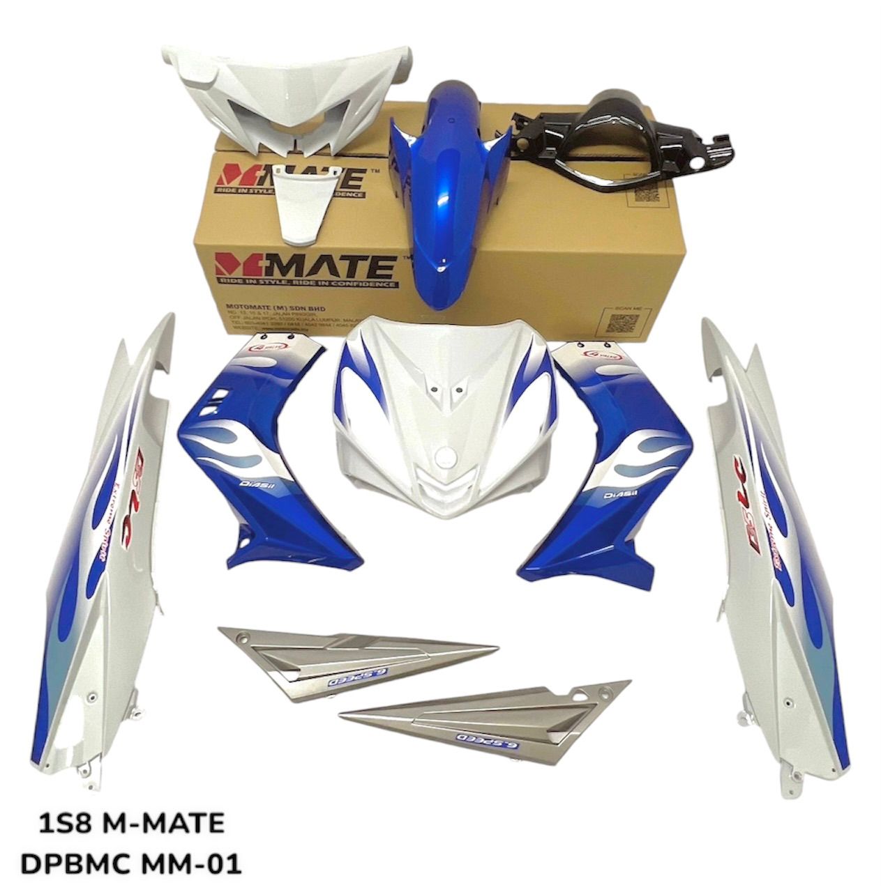 COVERSET BODYSET YAMAHA LC135 V1 BIRU API ORIGINAL 100% HONG LEONG YAMAHA HLY STRIPE SIAP TAMPAL