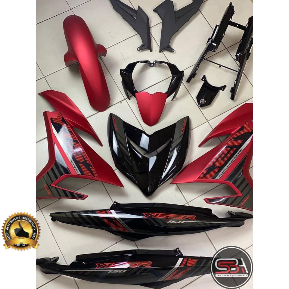 COVER SET BODYSET YAMAHA Y Y15 Y15ZR V2 BLAZING RED FIRST EDITION 2020 - SET ORIGINAL HONG LEONG YAMAHA