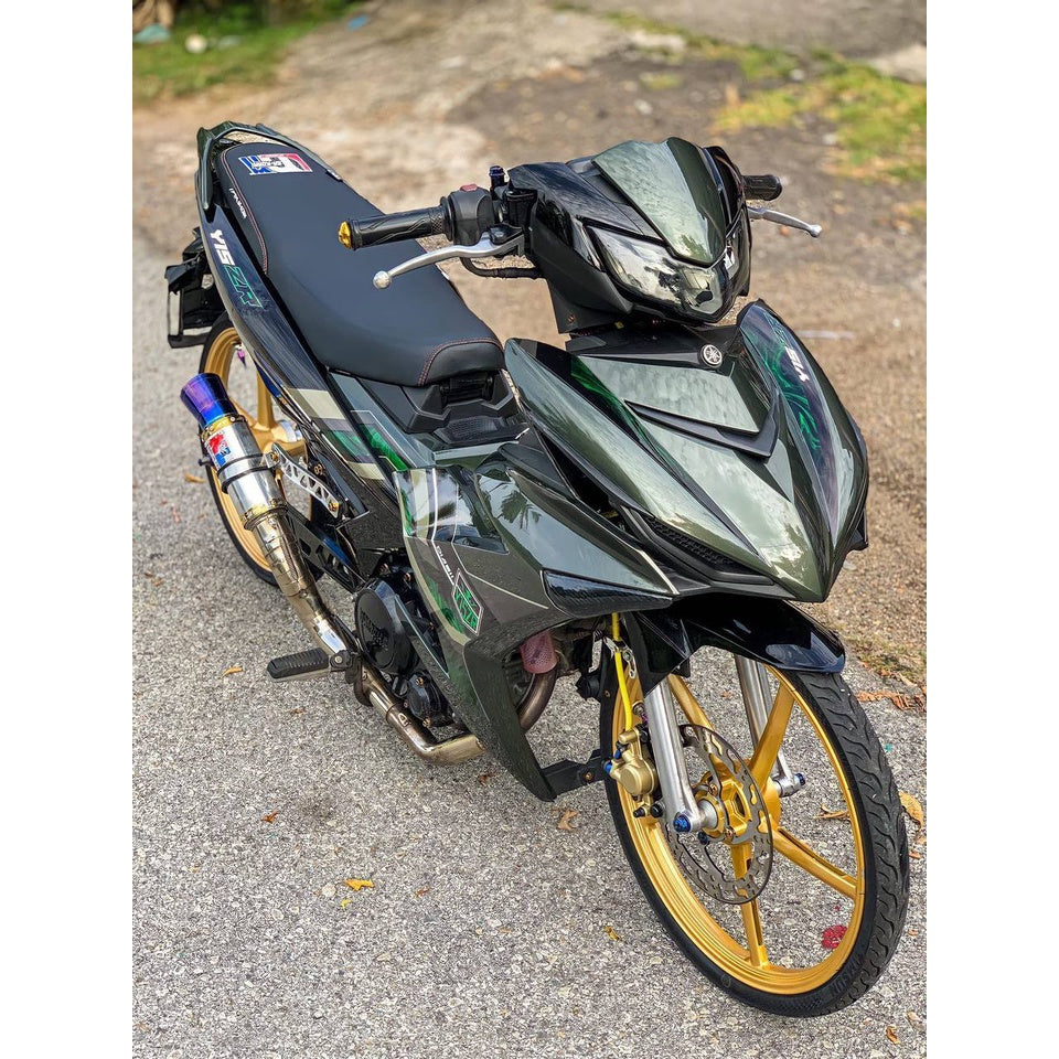 COVERSET Y15ZR V2 ARMY GREEN ( HIJAU LUMUT ) ORI COLOR PREMIUM COVERSET BODYSET Y15ZR Y15 YSUKU ORIGINAL HLY / VELOZI