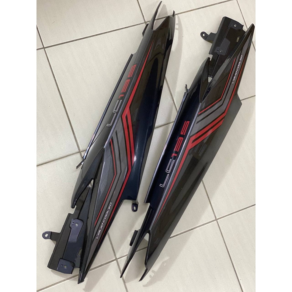 YAMAHA LC LC135 V6 V7 SD16 DESIGN DBMN8 GREY PATTERN LINE 2022 - COVERSET BODYSET SIAP TANAM VELOZI WITH COVER METER