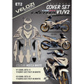 COVER SET Y15ZR V1 V2 MOCHA WHITE EXCITER THAI 2021 COVERSET PREMIUM EDITION BODYSET Y15ZR Y15 YSUKU NEW ORIGINAL VELOZI