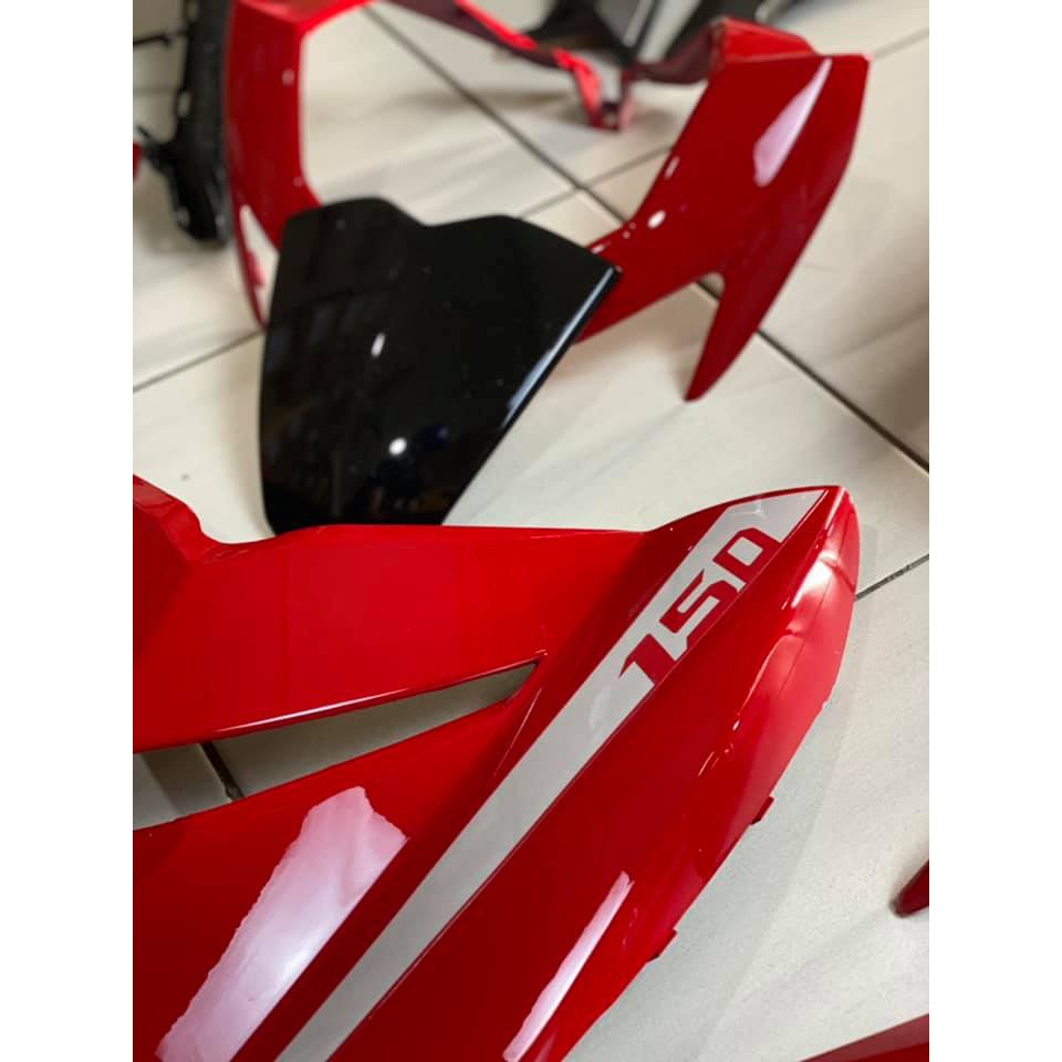 COVER SET Y15ZR V2 SNIPER RED SUN MATELIC COVERSET PREMIUM EDITION BODYSET Y15ZR Y15 YSUKU  V2 NEW ORIGINAL VELOZI S3