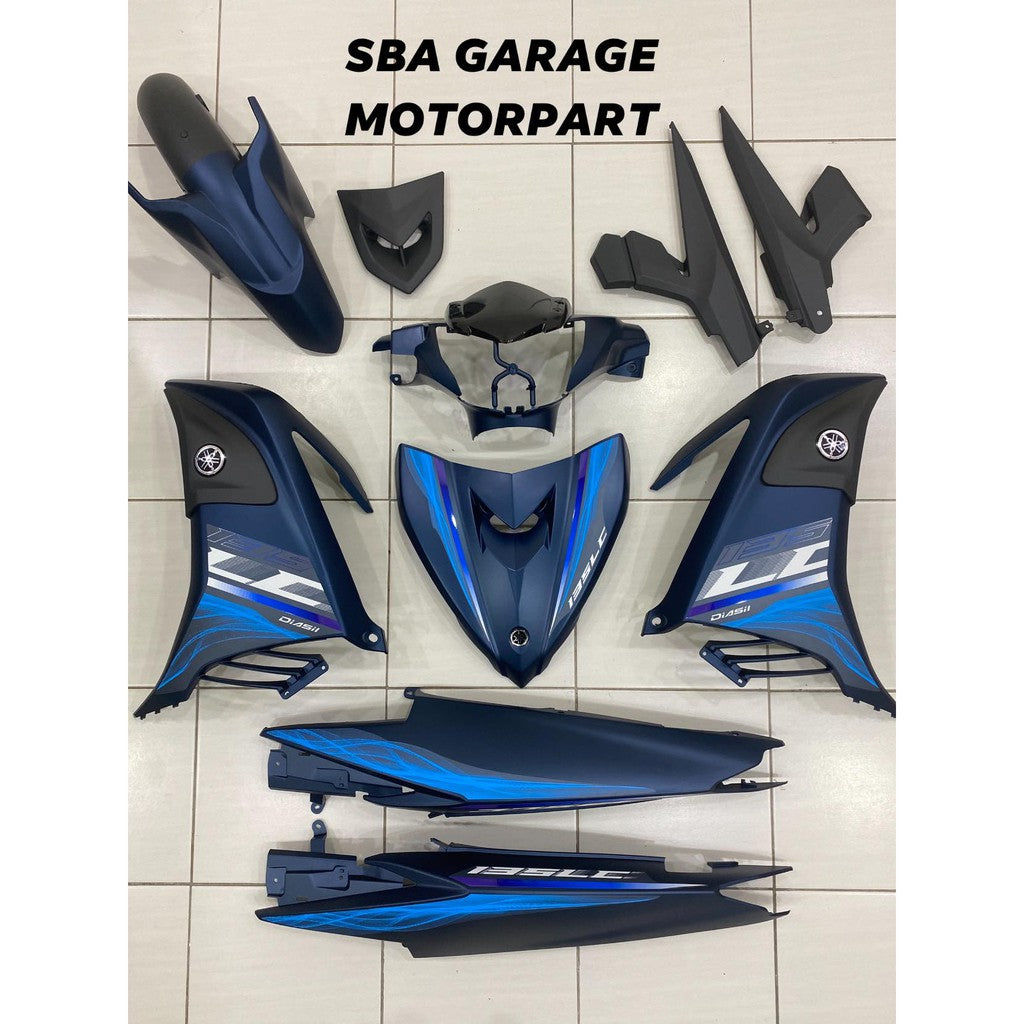 STICKER BODYSET / STRIPE COVERSET LC135 V6 BIRU SPECIAL EDITION S.E ORIGINAL COLOUR NEW ARRIVAL MORITAKA YAMAHA