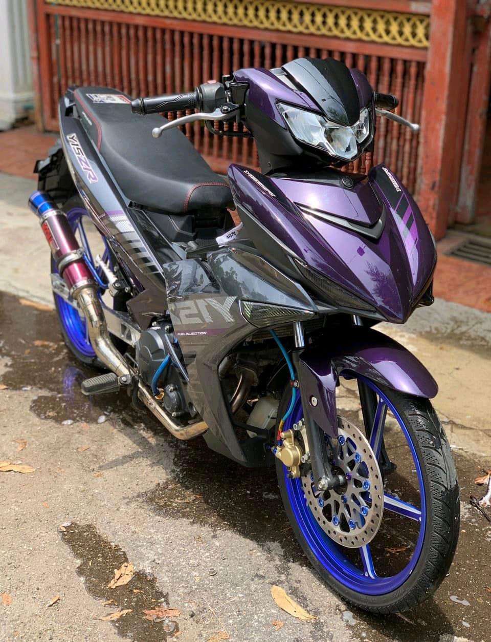 COVERSET Y15ZR V1 V2 PURPLE GREY ORI COLOR HONG LEONG YAMAHA HLY Y15ZR Y15 YSUKU ORIGINAL VELOZI PURPLE TERUNG 2015