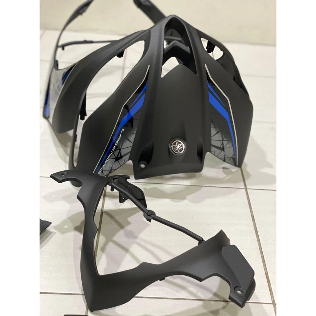 COVERSET BODYSET LAGENDA SRL 115 / 115Z Fi INJECTION BIRU HITAM MATTE ORIGINAL HLY SET