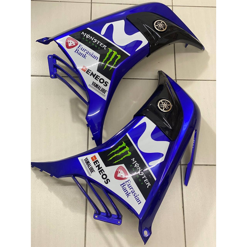 YAMAHA LC LC135 V6 V7 DPBMC BIRU MONSTER MOVISTAR 46 - COVERSET BODYSET SIAP TAMPAL VELOZI WITH COVER METER