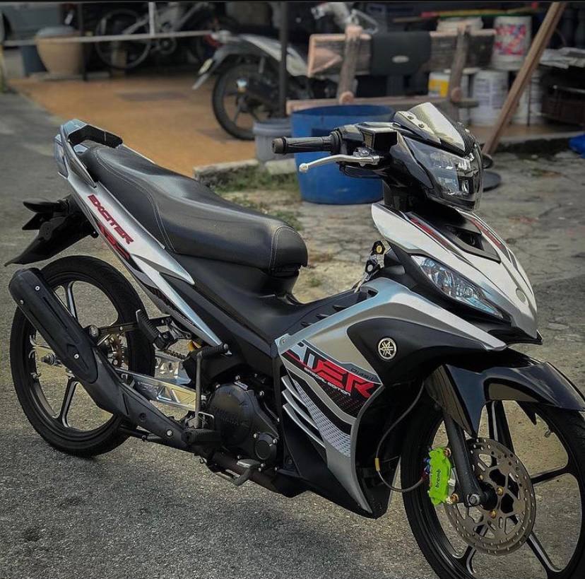 COVERSET LC 135 LC135 V6 EXCITER SILVER DUST 2021 DOCTOR / VELOZI L6-ECT-2 SIAP TAMPAL FREE EMBLEM