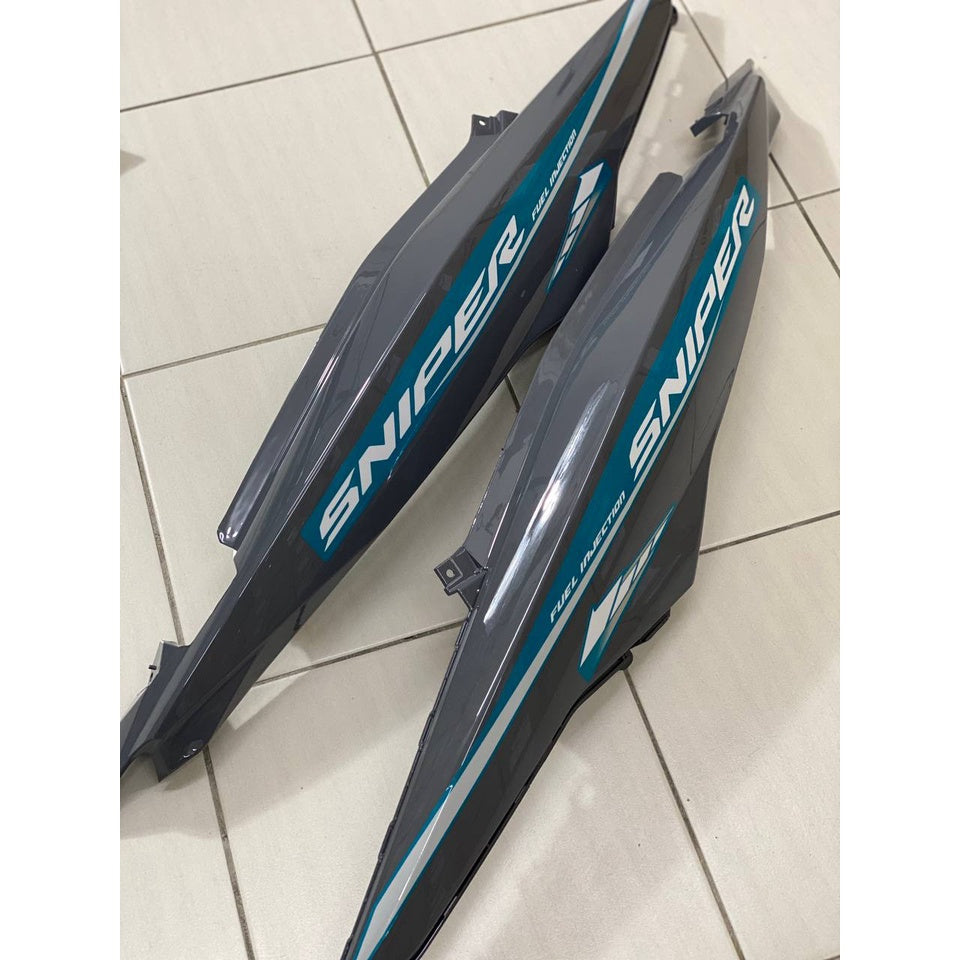 COVERSET YAMAHA Y15ZR Y15 YSUKU V1 V2 SILVER GREY MATELIC SNIPER GP CYAN ( 20 ) ORIGINAL VELOZI SIAP TAMPAL
