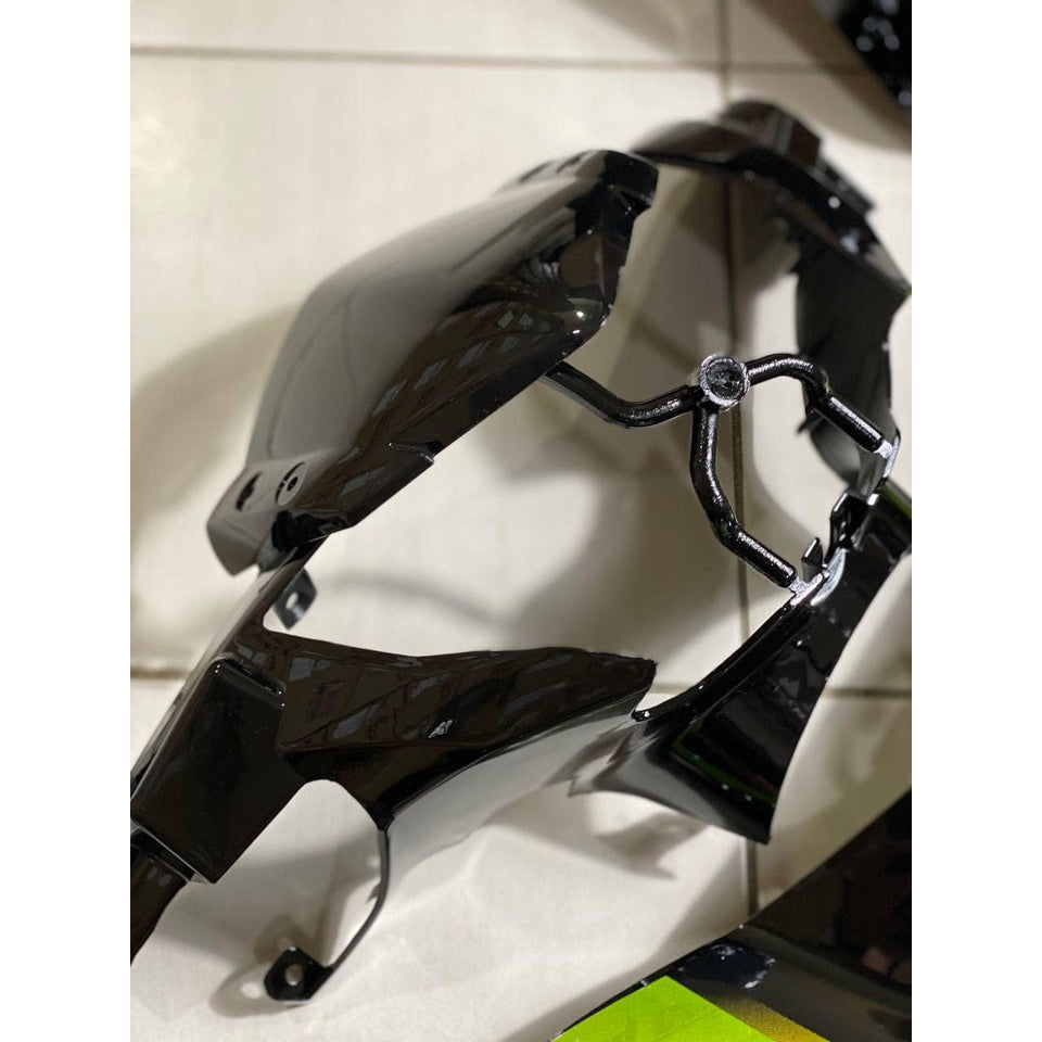 COVERSET HONG LEONG YAMAHA HLY VELOZI M SEKI LC LC135 V2 V3 V4 V5 V6 V7 HITAM PURBA HIJAU STRIPE SIAP TAMPAL