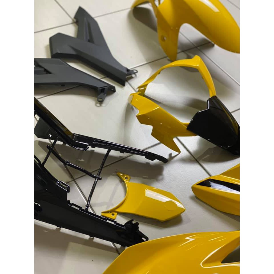 COVERSET Y15ZR EXCITER SNIPER SUNNY GP YELLOW 2021 PREMIUM EDITION BODYSET Y15ZR Y15 YSUKU V1 V2 ORIGINAL VELOZI S6