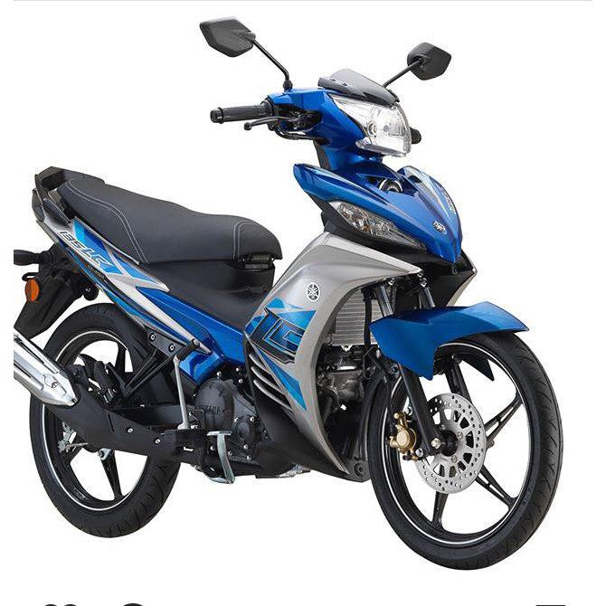 COVERSET BODYSET YAMAHA HLY LC V4 V5 BIRU SILVER S3 ORIGINAL HONG LEONG YAMAHA HLY / MMATE FREE EMBLEM TIMBUL