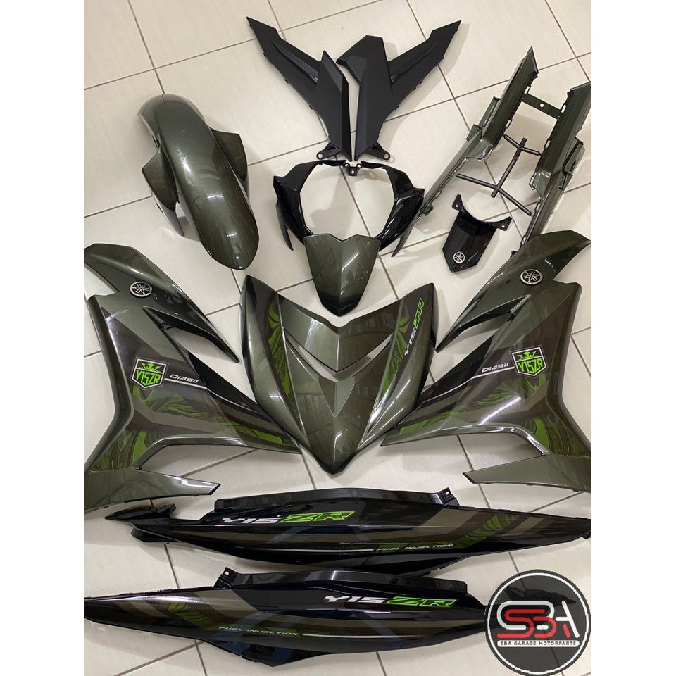 COVERSET YAMAHA V DOCTOR EDITION Y15 YSUKU Y15ZR V1 V2 ARMY GREEN HIJAU LUMUT STANDARD TANAM GRAYISH CLEAR BODYSET