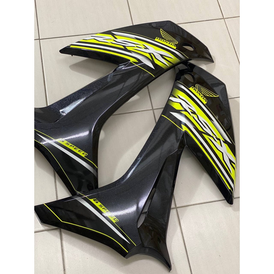 HONDA RSX RS-X 150 RSX150 COVERSET DOCTOR KS ALL BLACK 014 HITAM COLOR ORIGINAL STRIPE SIAP TAMPAL FIT DENGAN BODY