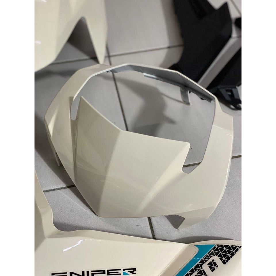 COVERSET Y15ZR V1 V2 SNIPER CREAMY WHITE BLACK 2021 Y15 YSUKU  V2 NEW ORIGINAL VELOZI SIAP TANAM S12
