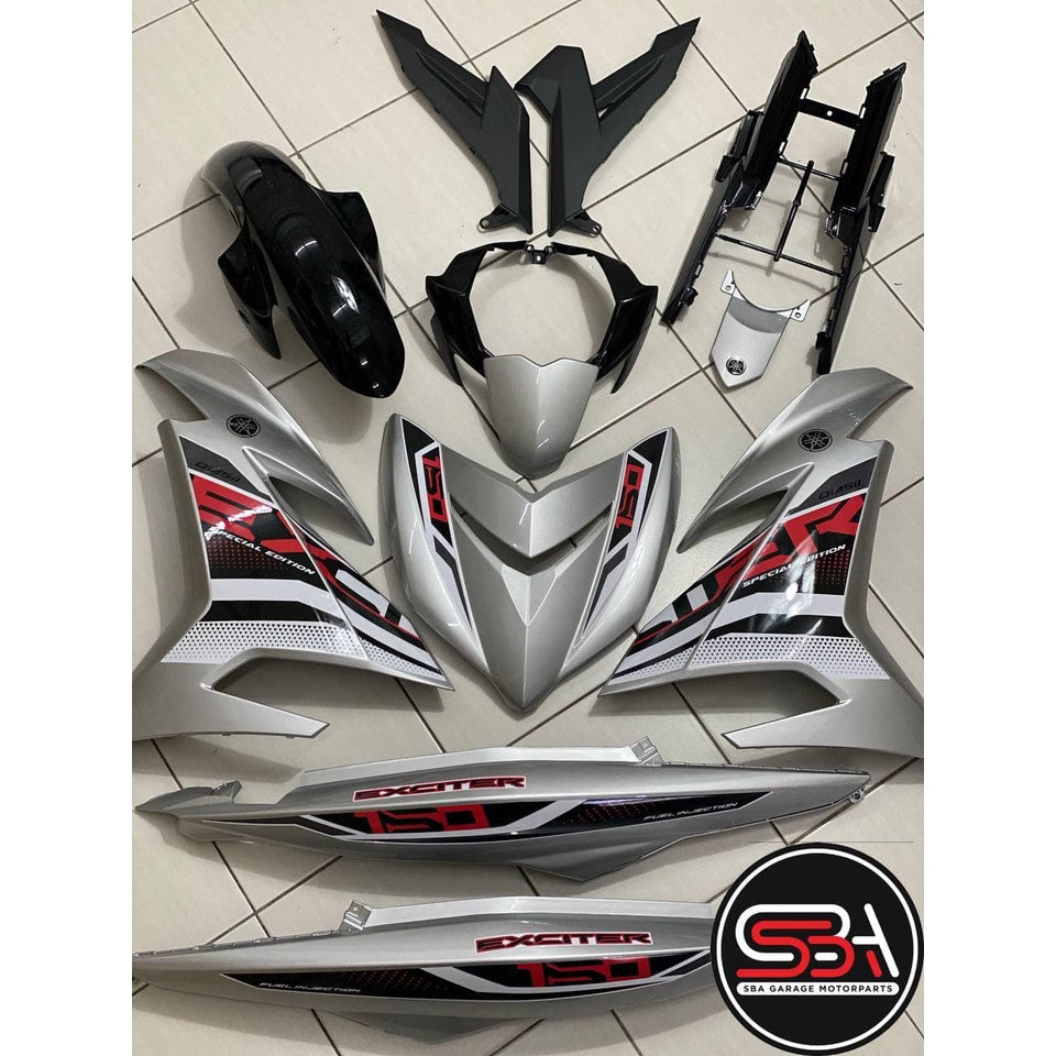 COVERSET YAMAHA Y15 Y15ZR YSUKU V1 V2 EXCITER SILVER DUST GLOSS KILAT 2021 VELOZI SPECIAL EDITION STRIPE TANAM CLEAR 2K