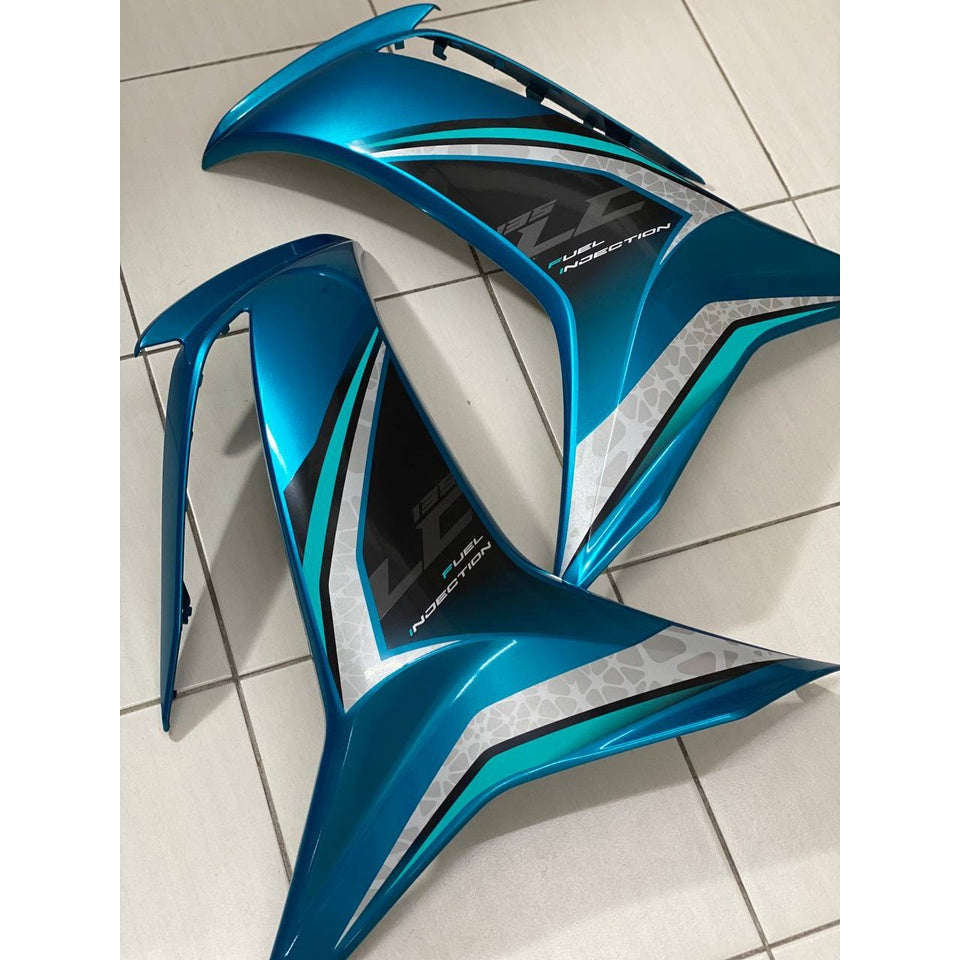 COVERSET BODYSET LC135 LC V8 FUEL INJECTION CM6 CYAN BDK1 HLY HONG LEONG YAMAHA / VELOZI / M SEKI SIAP TAMPAL