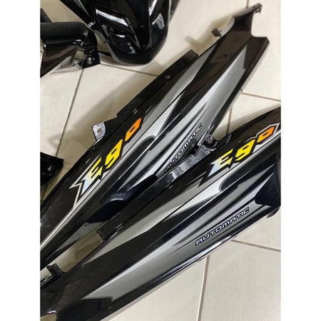 COVERSET BODYSET EGO FIRST MODEL 115 ORIGINAL NAKASONE SIAP TAMPAL HITAM PUTIH YAMAHA FREE EMBLEM DADA
