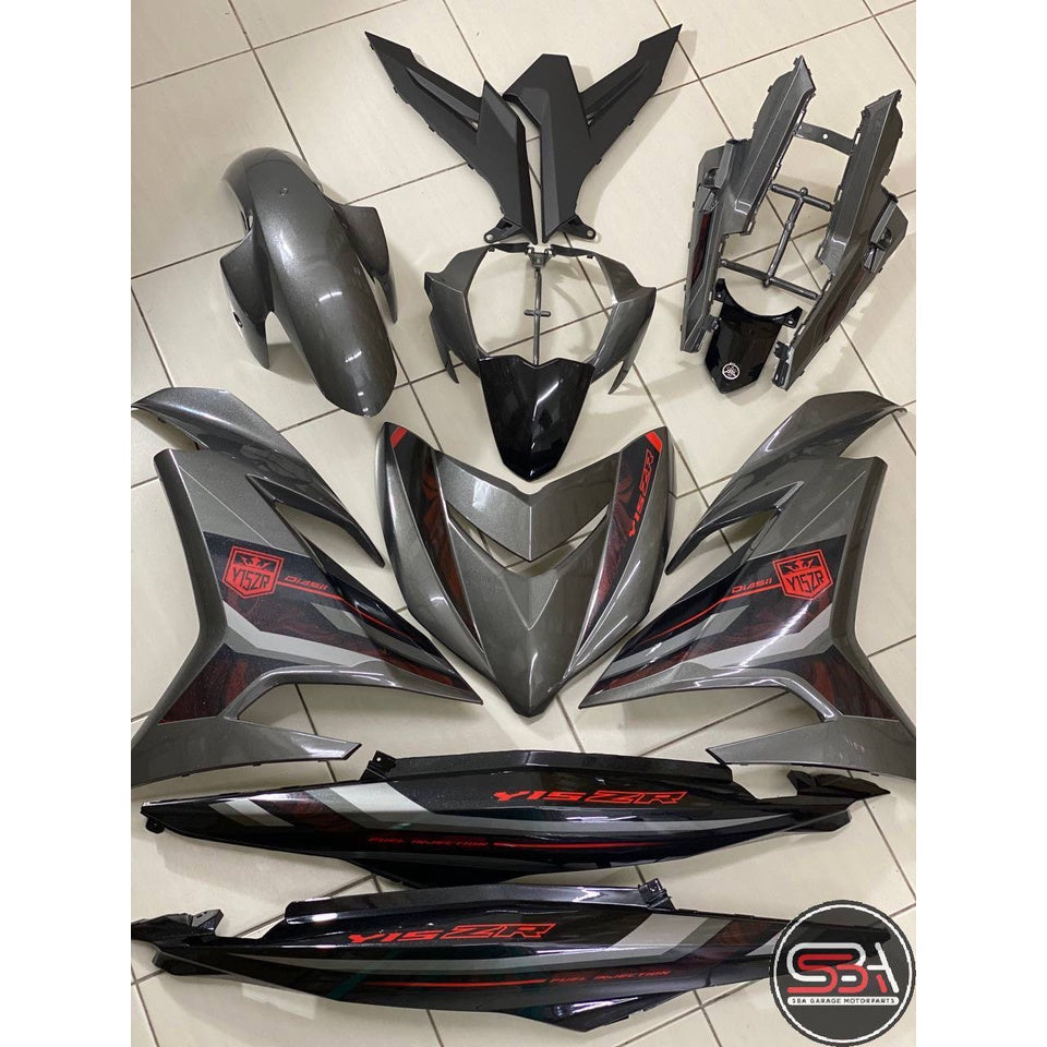COVERSET YAMAHA DOCTOR VELOZI EDITION Y15 YSUKU Y15ZR V1 V2 MNM3 STEALTH GREY TANAM CLEAR ORIGINAL BODYSET 2022