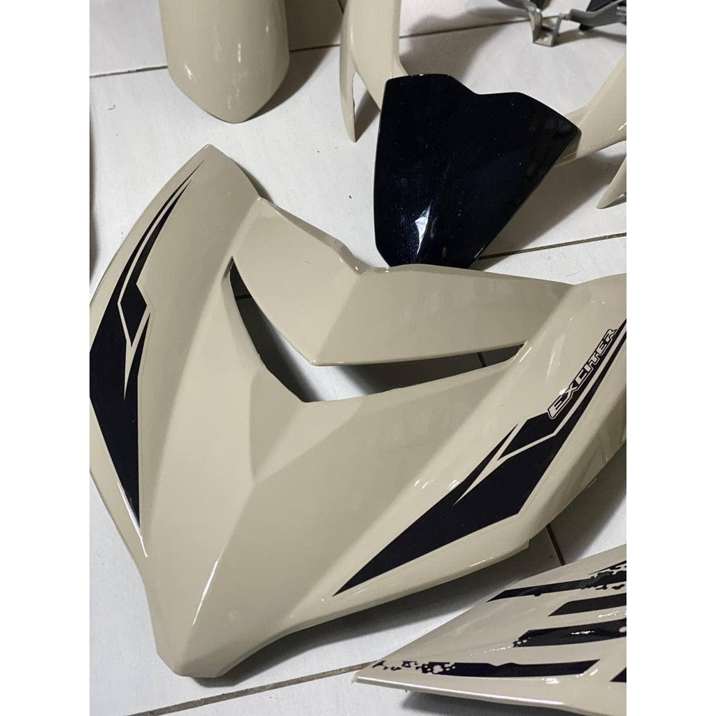 COVER SET Y15ZR V1 V2 MOCHA WHITE EXCITER THAI 2021 COVERSET PREMIUM EDITION BODYSET Y15ZR Y15 YSUKU NEW ORIGINAL VELOZI