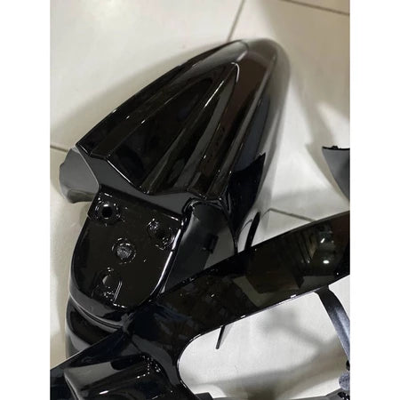 COVERSET BODYSET EGO FIRST MODEL 115 ORIGINAL NAKASONE SIAP TAMPAL HITAM PUTIH YAMAHA FREE EMBLEM DADA