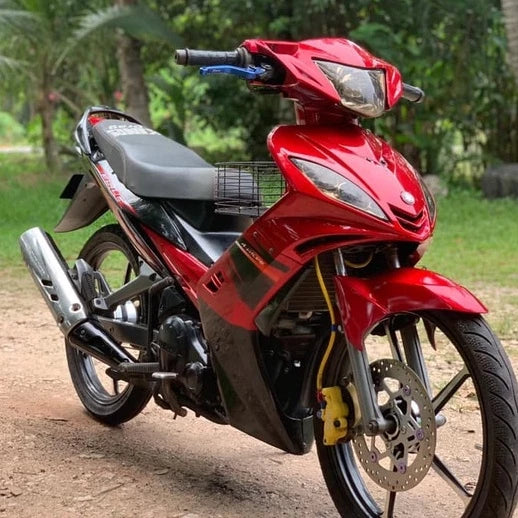 COVERSET BODY SET YAMAHA LC 135 V1 MAROON DRMK MERAH ORIGINAL 1ST EDITION 100% HONG LEONG YAMAHA HLY SIAP TAMPAL