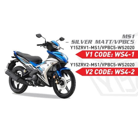 COVERSET BODYSET YAMAHA Y15 Y15ZR YSUKU V1 V2 ORIGINAL HLY VELOZI MS1 VPBC5 BIRU SILVER MATT TITAN HONG LEONG 2020