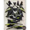 HONDA RSX RS-X 150 RSX150 COVERSET DOCTOR KS ALL BLACK 014 HITAM COLOR ORIGINAL STRIPE SIAP TAMPAL FIT DENGAN BODY