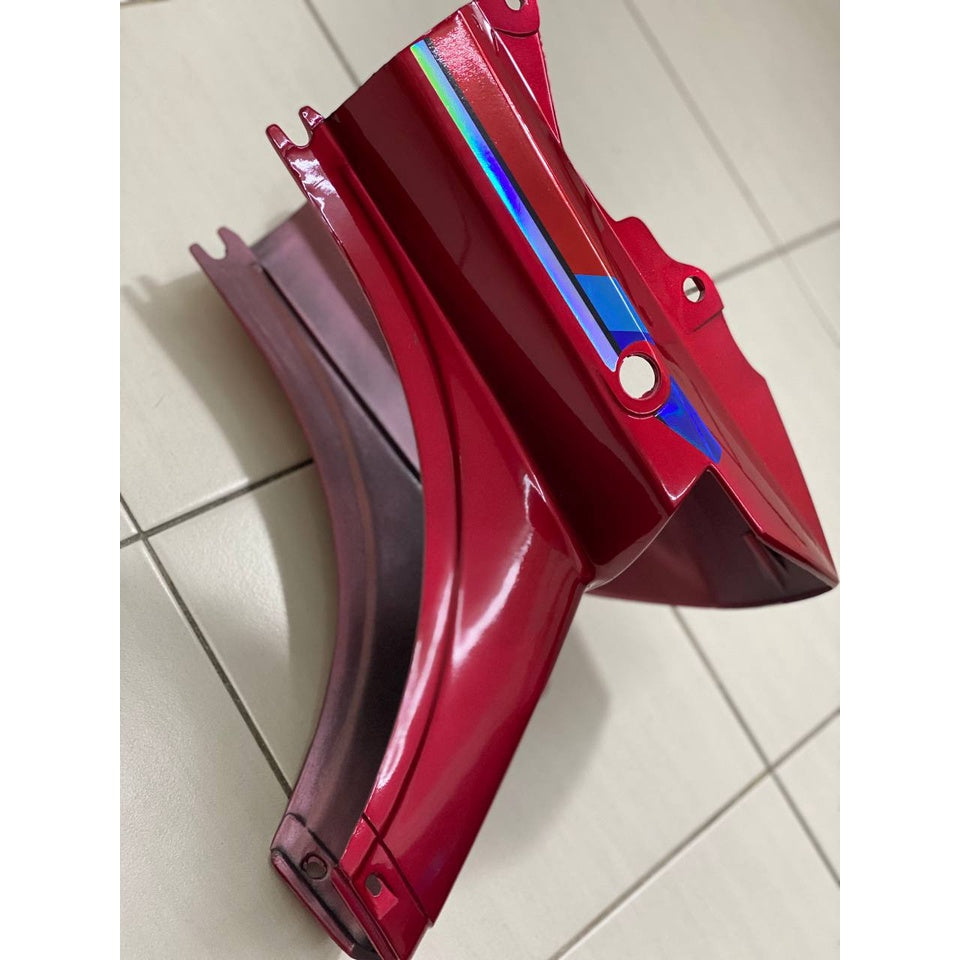 COVERSET BODYSET EX5 DREAM HONDA COVER SET CHROME CANDY RED MERAH LIMITED EDITION COMPLETE ORIGINAL MADE IN MALAYSIA