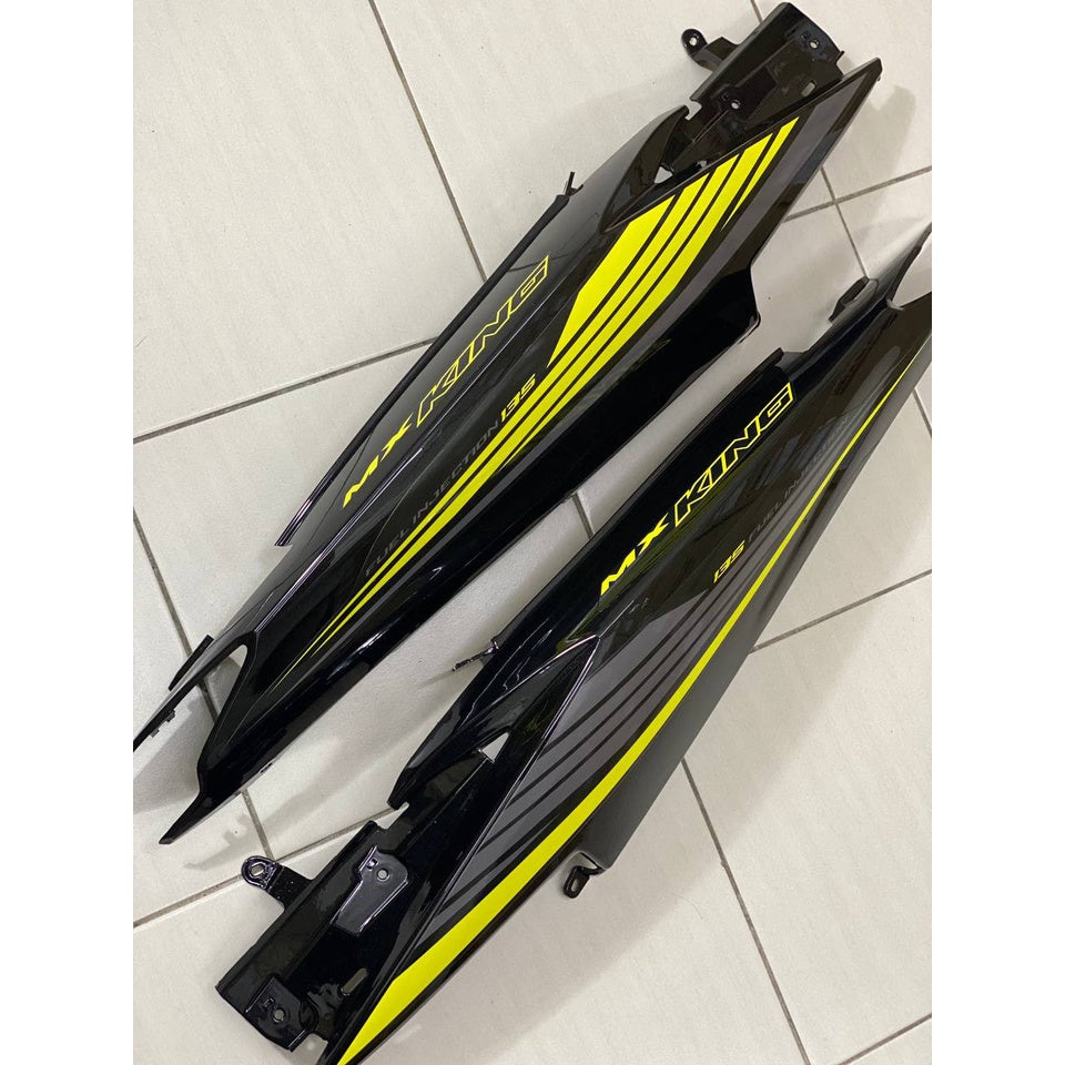 YAMAHA LC LC135 V4 V6 V7 MX KING MATELIC BLACK YELLOW 2021 COVERSET BODYSET SIAP TANAM ORIGINAL VELOZI OEM