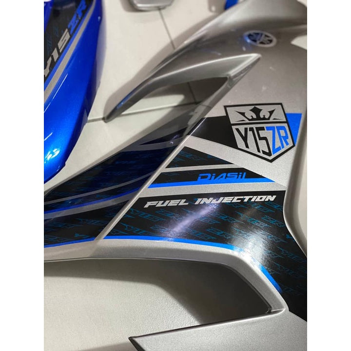 COVER SET Y15 Y15ZR V1 V2 BIRU SILVER VPBC5 S3 2017 COVERSET BODYSET Y15ZR Y15 YSUKU VELOZI SIAP TAMPAL WS6