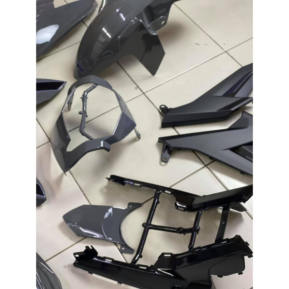 COVERSET BODYSET OEM SET Y Y15 Y15ZR YSUKU V1 V2 SNIPER GP GREY 2021 DESIGN COLOUR - ORIGINAL EQUIPMENT MANUFACTURER