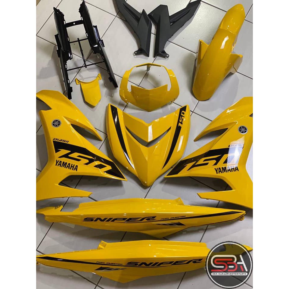 COVERSET Y15ZR EXCITER SNIPER SUNNY GP YELLOW 2021 PREMIUM EDITION BODYSET Y15ZR Y15 YSUKU V1 V2 ORIGINAL VELOZI S6