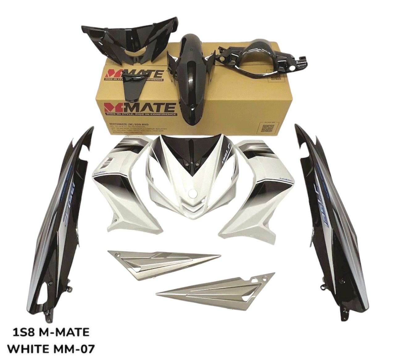 COVERSET BODYSET YAMAHA LC LC135 V1 PUTIH HITAM ORIGINAL HONG LEONG YAMAHA HLY STRIPE SIAP TAMPAL FREE EMBLEM