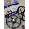 SPORT RIM BMW ENKEI DOCTOR 160 X 160 X 17 HITAM KILAT 5 BATANG ORIGINAL GENIUNE 125ZR 125Z SPORTRIM + BEARING COMPLETE