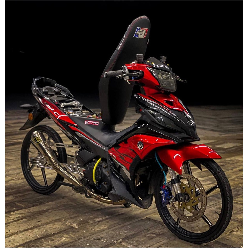 COVERSET YAMAHA ORIGINAL SIAP TAMPAL LC135 V6 V7 MERAH RED HLY ORIGINAL HONG LEONG 100% HLY / VELOZI EDITION